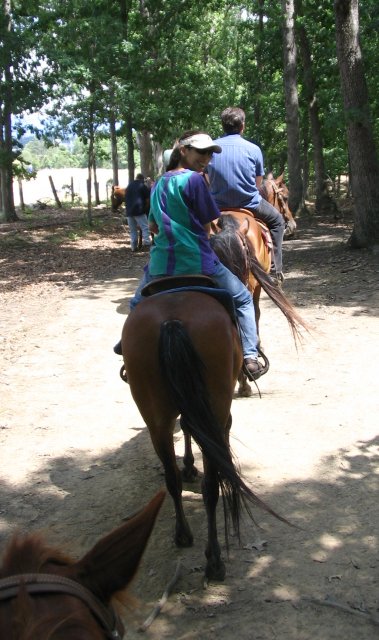 My lovely dearest Kat on our horse-riding trip. :)