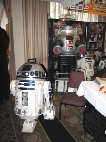 Greg's R2-D2 at the corner of our booth.