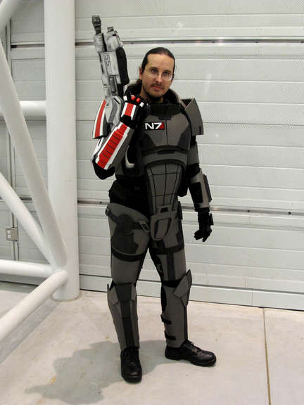 N7 armor, at the Air & Scare at the Smithsonian's Udvar Hazy Museum.