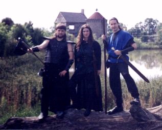 This was taken at our last visit of the year to the VA RenFaire.From left to right are Midnight Wolf (Chuck), Lady Darkchild (Dianna),and Bones (Me).