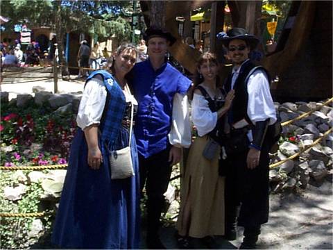 Colorado RenFaire Esther, John, Kat, and me! It was a really nice faire... don't we looklike a great bunch?
