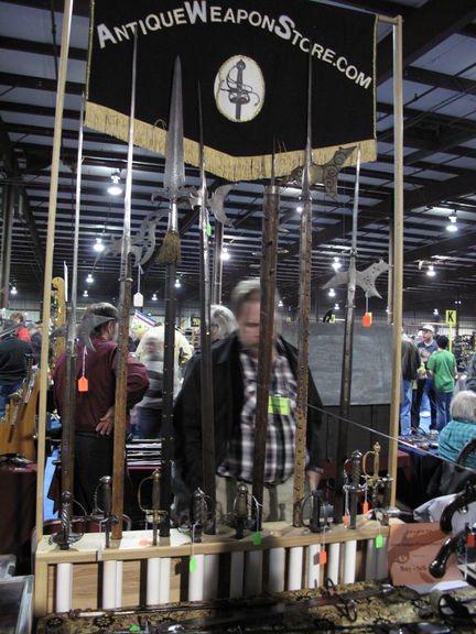 The booth for <A href="//antiqueweaponstore.com/">The Antique Weapon Store</A>.