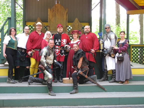 Group photo later in the day at Sterling Renaissance Faire.