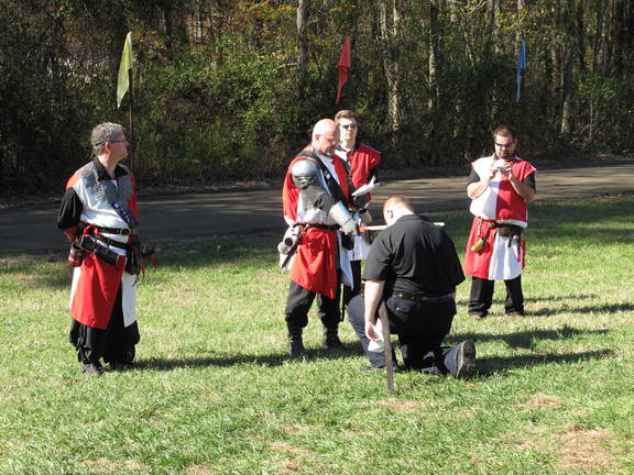 Fiat Lux knighting ceremony. <A href="/gallery.pl?g=2009.crf">More CRF 2009 photos</A>