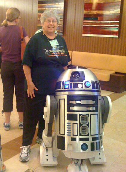 My mom and R2.