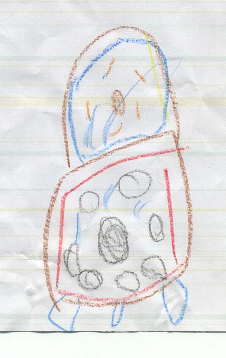 Drawing of R2 that a young girl made to give to R2.